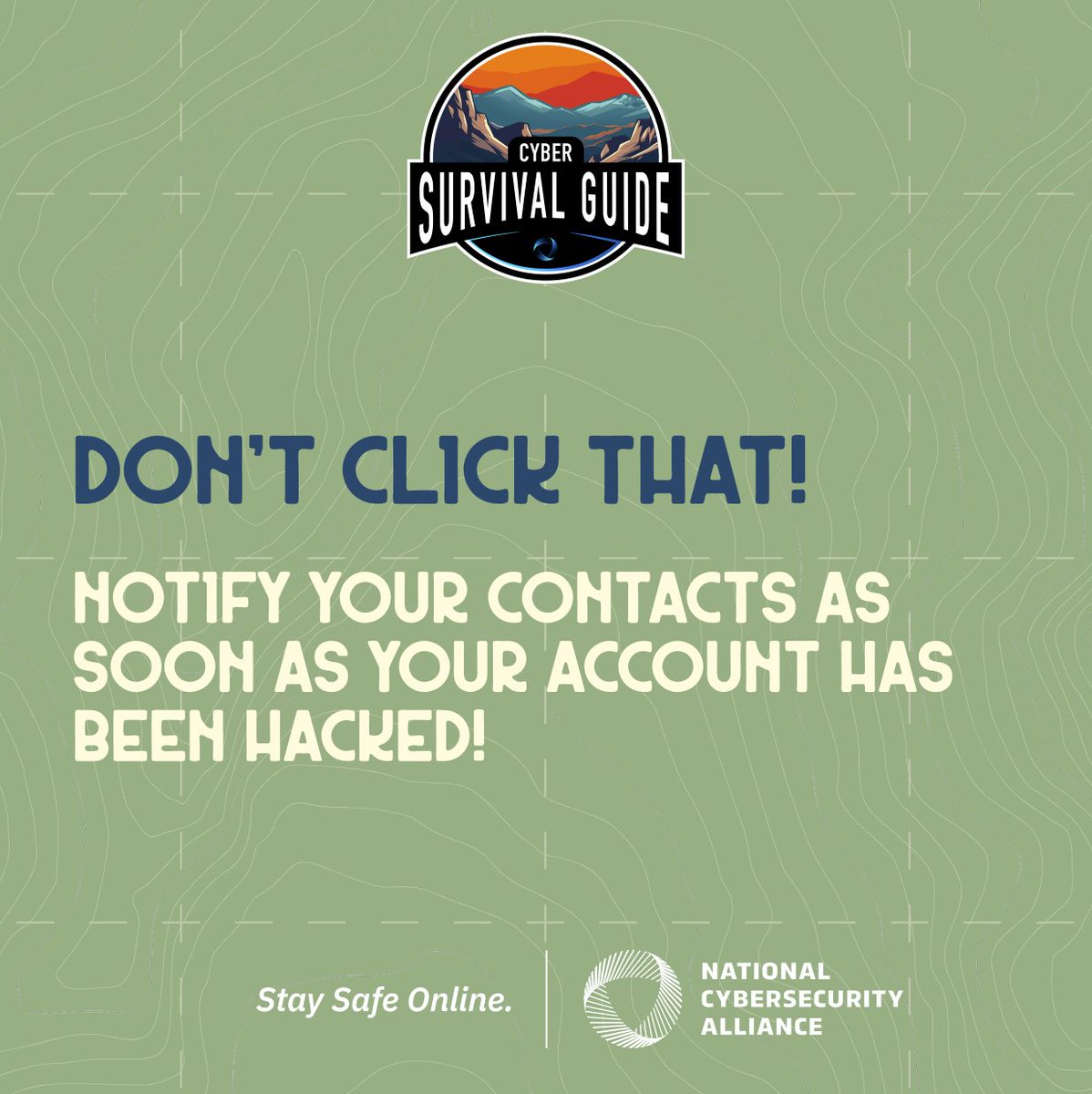 🐦Hackers are like parrots, just twice as annoying and a lot less pretty. They can get into your accounts and send messages that sound like they came from you. Here’s what to do if that happens. hubs.la/Q02xyr4M0 #CyberSurvival #StaySafeOnline