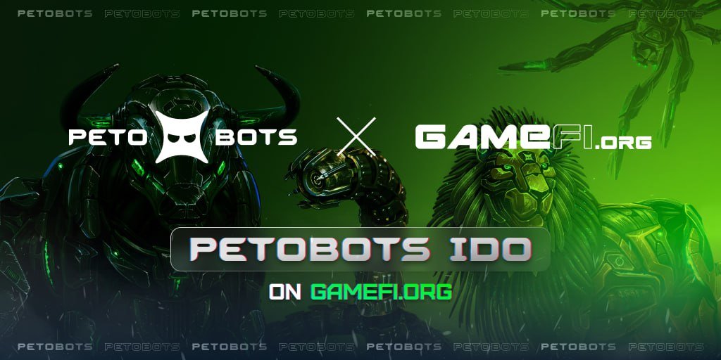 🚨 $PBOT IDO ANNOUNCEMENT! 🚨 Our Petobots are picky about where they land, so we’re super excited to share that we'll be launching on the @GameFi_Official platform, the leading launchpad in web3 gaming!🎮 We're really excited to team up with industry giants! Keep an eye out