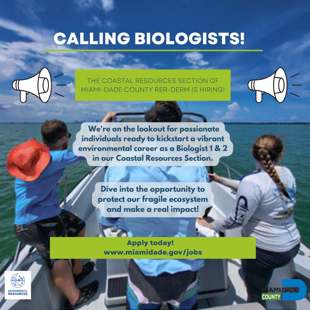 We're on the lookout for passionate individuals ready to kick-start a vibrant environmental career in our Coastal Resources Section. Dive into the opportunity to protect our fragile ecosystem and make a real impact. Biologist 1 (Job ID:86945) & Biologist 2 (Job ID: 86964)