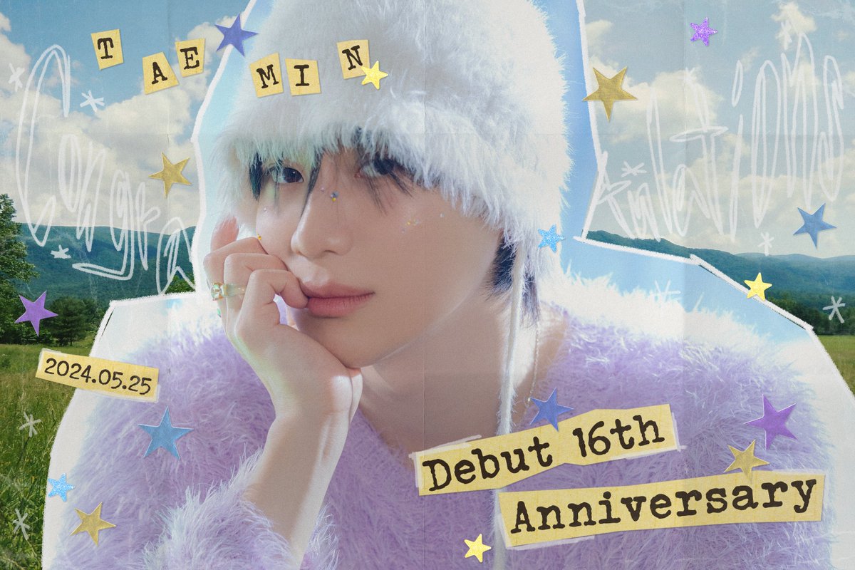 #TAEMIN 16th Debut Anniversary✨
#태민 의 데뷔 16주년을 축하합니다💛

#태민_데뷔_16주년
#16th_Debut_Anniversary