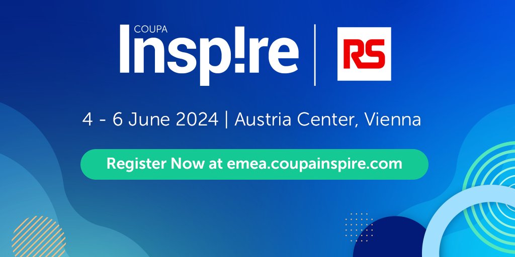 We’re excited to be an official partner of #CoupaInspire in Vienna.

Register now and learn how RS and @Coupa can help transform your procurement.

➡ weare.rs/4avp74X ⬅ 

#CoupaAdvantagePartner #eProcurement #WeAreRS