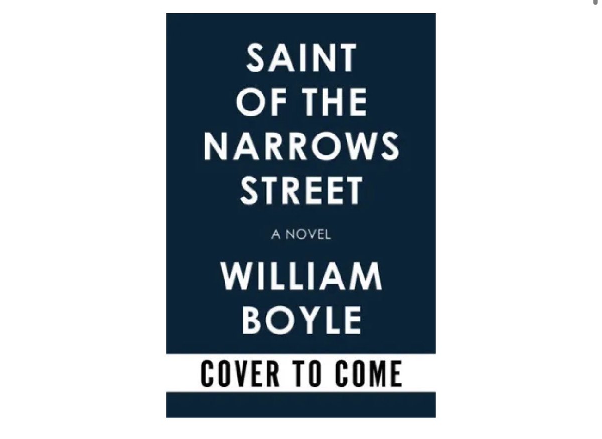 My new book, SAINT OF THE NARROWS STREET, is now available for preorder in all the usual places. Coming 2/4/25 from Soho Crime. You can read more about it here: penguinrandomhouse.com/books/768961/s…