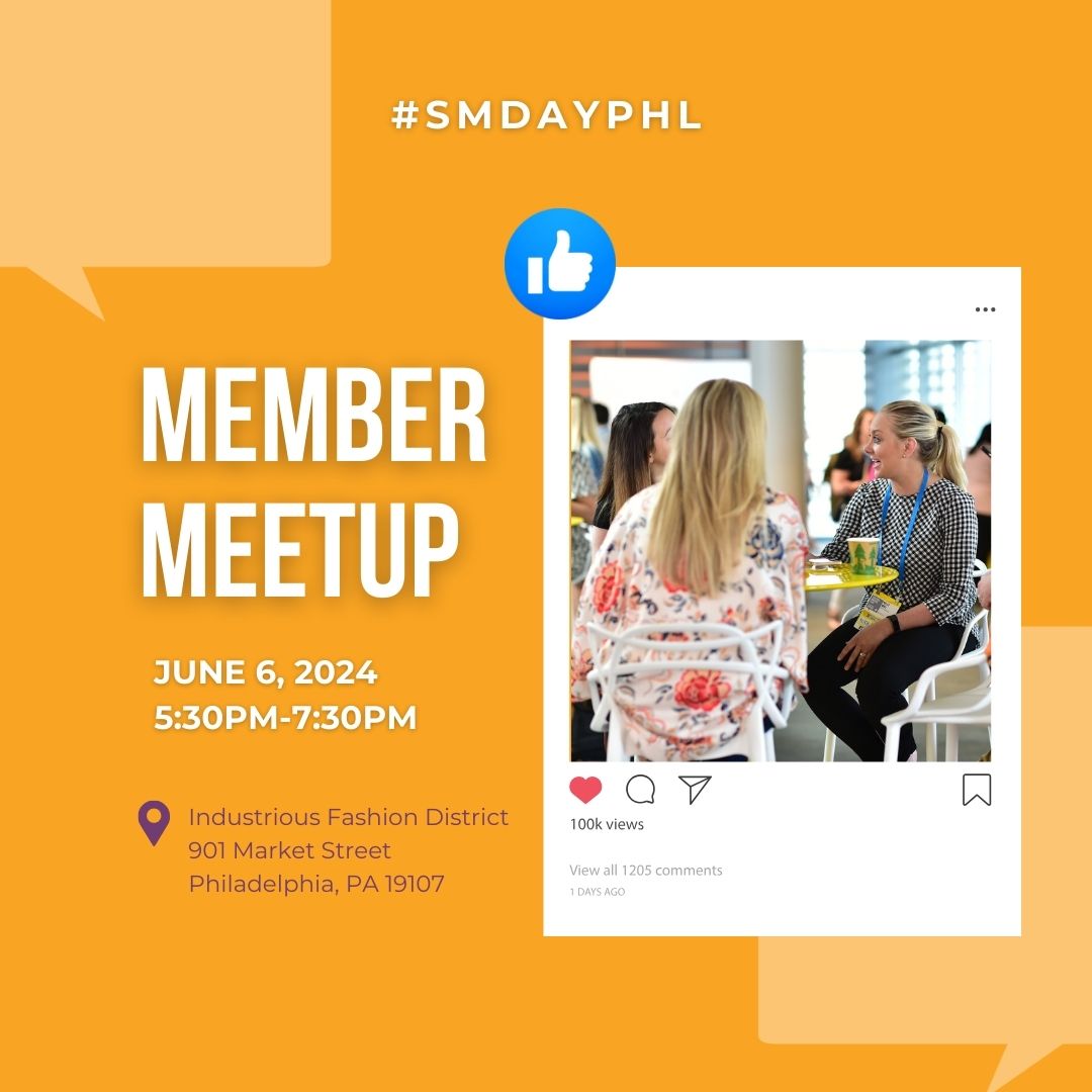 Social Media Day PHL (@smdayphl) on Twitter photo Attention members! We’re hosting a Member Meetup on June 6th at <a href="/IndustriousHQ/">Industrious</a>’s Fashion District Location. Join us for an evening of networking, food, drinks & a pre-conference preview with the opportunity to register for the conference on site! bit.ly/3wYVWtj #SMDayPHL Attention members! We’re hosting a Member Meetup on June 6th at <a href="/IndustriousHQ/">Industrious</a>’s Fashion District Location. Join us for an evening of networking, food, drinks & a pre-conference preview with the opportunity to register for the conference on site! bit.ly/3wYVWtj #SMDayPHL
