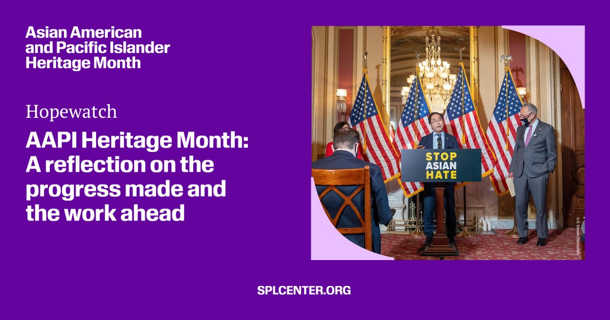 AAPI Heritage Month provides an opportunity to celebrate and reflect on the progress this country has made. We also are reminded that more can be done to eradicate anti-AAPI hate. Read more from #Hopewatch: bit.ly/3UUfJCf #AAPIMonth