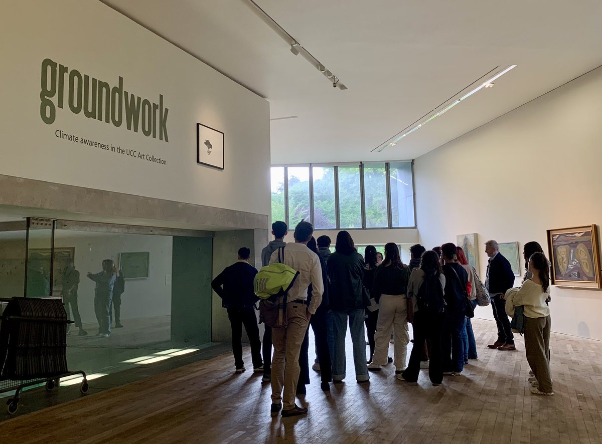 Thanks to Boston College/Northeastern University Irish Studies programme for coming to visit us, it was a pleasure to have you here 😊 We can’t wait to see your creations in the workshop! For more information on the Glucksman and Groundwork exhibition: glucksman.org