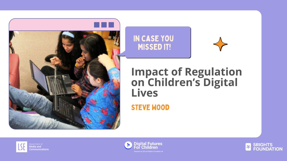Sonia Livingstone (@livingstone_s) on Twitter photo 1. 🚨ICYMI: Some good news before the long weekend! Regulation is pushing tech giants to safeguard children's privacy and safety! Read our #research report by Steve Wood. <a href="/5RightsFound/">5Rights Foundation</a> <a href="/MediaLSE/">LSE Media & Communications</a> @LSENews eprints.lse.ac.uk/123522/1/Impac… 1. 🚨ICYMI: Some good news before the long weekend! Regulation is pushing tech giants to safeguard children's privacy and safety! Read our #research report by Steve Wood. <a href="/5RightsFound/">5Rights Foundation</a> <a href="/MediaLSE/">LSE Media & Communications</a> @LSENews eprints.lse.ac.uk/123522/1/Impac…