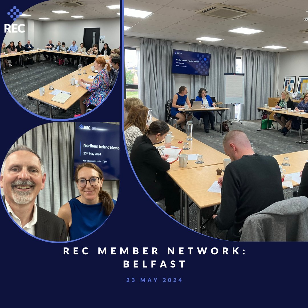 The REC team connected with members at Northern Ireland's regional meet yesterday! Insights from @CBItweets’s Claire Sullivan were a hit. From regional concerns to tech & AI, we covered it all. Join us in Newcastle next month! 👉 bit.ly/3K49QNE