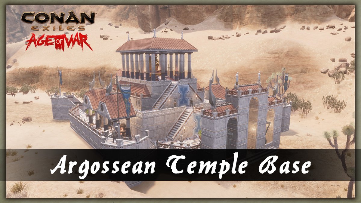 HOW TO BUILD A ARGOSSEAN TEMPLE BASE @ConanExiles #conanexiles #speedbuild #gaming 📺youtu.be/OX7E5FKzGns