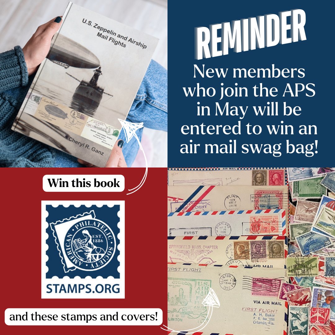 Don't wait! Join today for only $25.50 for the remainder of the year! Visit stamps.org/join-now to apply. #philately #stampcollecting #postagestamps #postalhistory #airmail #APS