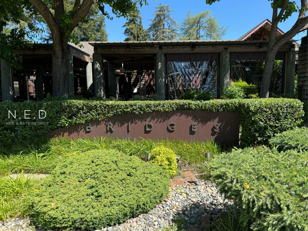 NedsEatsDetroit's tweet photo. @BridgesDanville is known for being featured in the movie, #MrsDoubtfire. My wife & I pit-stopped here for that reason & didn’t have time for an actual meal. We did, however, grab a quick drink & appetizer. The #raspberrylemondrop, was strong, & that’s not a complaint. (1/3) https://t.co/u5NonhtF1e