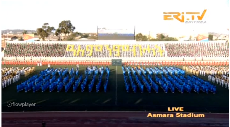 Congratulations to the thousands of #Eritrea|n youth who put on such fantastic shows year after year. In the past, I have had opportunity to watch them training, I know how much effort goes into such production. Kudos to the trainers and directors #EritreaAt33 exudes patriotism