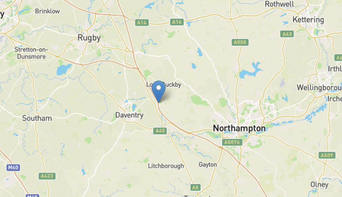 #M1 Southbound has two lanes CLOSED between J17 (Coventry) and J16 (Northampton) due to an accident - Road not expected to fully re-open before 17:00 - Latest @ Roadca.ms/1289