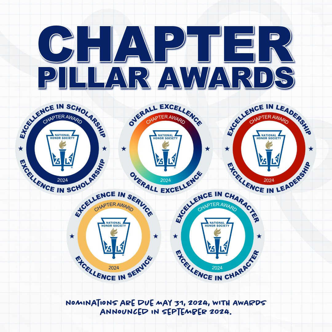 We're only 1 WEEK AWAY from the NHS Chapter Pillar Awards' deadline (5/31)!🚨⏰ Spotlight your NHS chapter's dedication & achievements at a national level by nominating it for the NHS Chapter Pillar Awards! Learn more & nominate your chapter here: bit.ly/4bwx23j