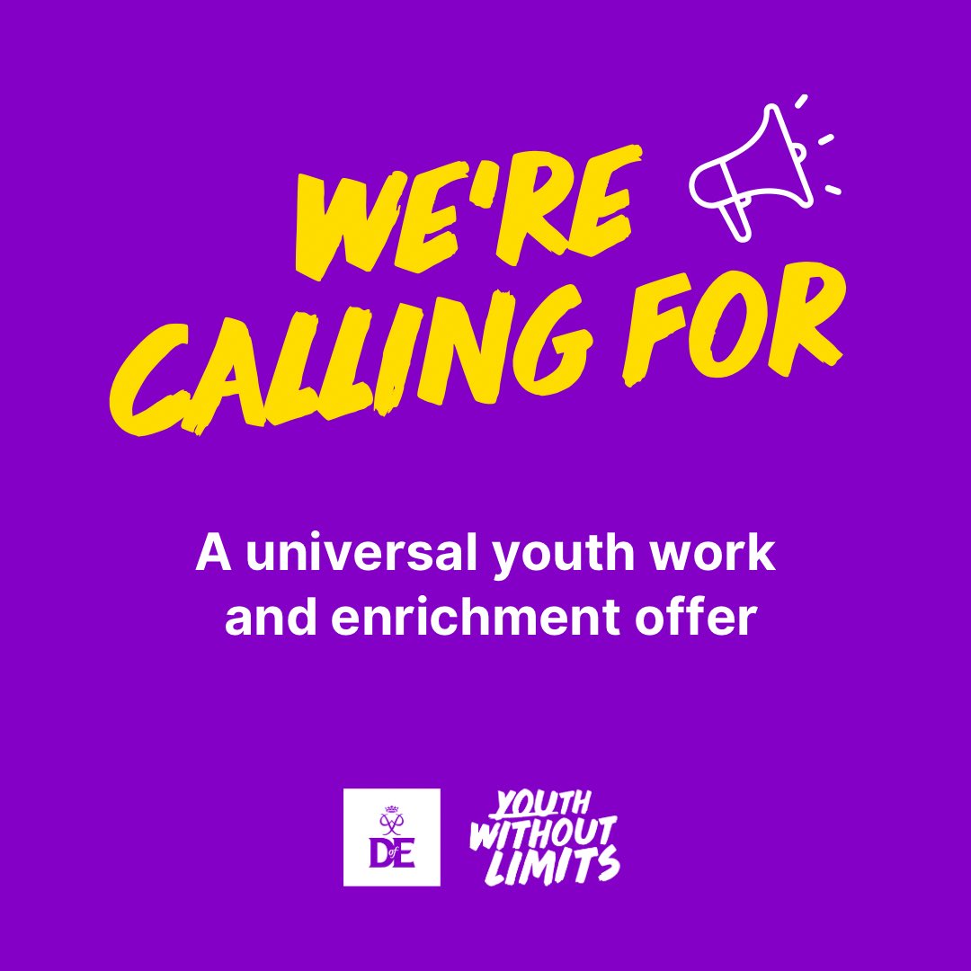 📣 With a #GeneralElection looming, we’re calling on all parties to commit to an Enrichment Guarantee for young people. #BackYouthAlliance #YouthSector