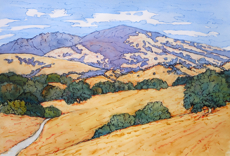 JHhn Finger has captured the captivating essence of this majestic landmark in his breathtaking watercolor masterpiece titled 'Diablo Glory.'

#landscape #mtdiablo #mountdiablo #mountain #mountainscape #sanfrancisco #eastbay #bayarea  #outdoorlife #majestic #warmandcoolcolors