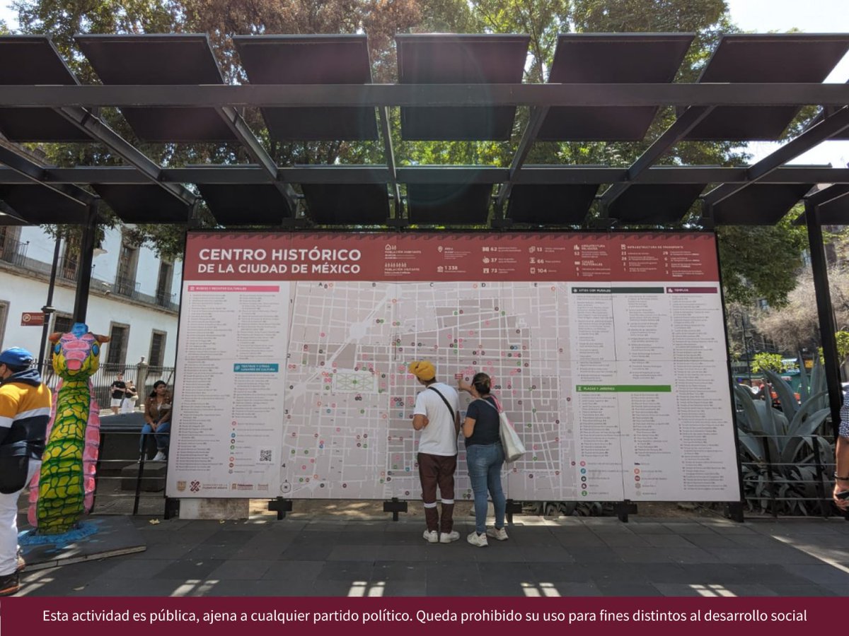 ¿Te pierdes cuando vienes al #CentroHistórico? Tranquil@, acércate al mapa turístico que está en Plaza del Empedradillo en República de Guatemala esquina República de Brasil y guíate para que llegues a tu destino o descárgalo en 👉 bit.ly/3PZJCjr 📍🗺️