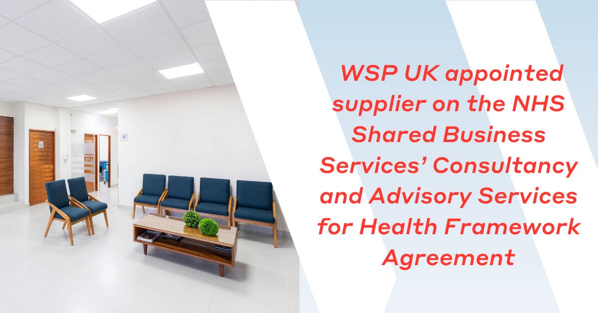 We're pleased to be appointed as a supplier on the @NHS_SBS Consultancy and Advisory Services for the Health Framework Agreement. At @WSP_UK we are committed to supporting the critical work of the NHS. 

Read more here: bit.ly/3WQ7pWM

#WeAreWSP #NHSPartnership #Health