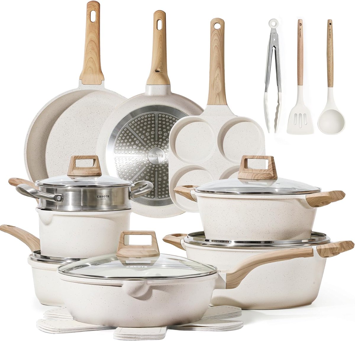 thepighero's tweet image. 45% off the CAROTE 21Pcs Pots and Pans Set, Nonstick Cookware Sets -- JUST $127.49

amzn.to/3wPtOc8

#cookware #cookwareset #cookwaresets #nonstickcookware #nonstickcookwareset #nonstickcookwaresets #nonstickpans #nonstickpots #nonstickpan #nonstickpot #pots #pans #deals