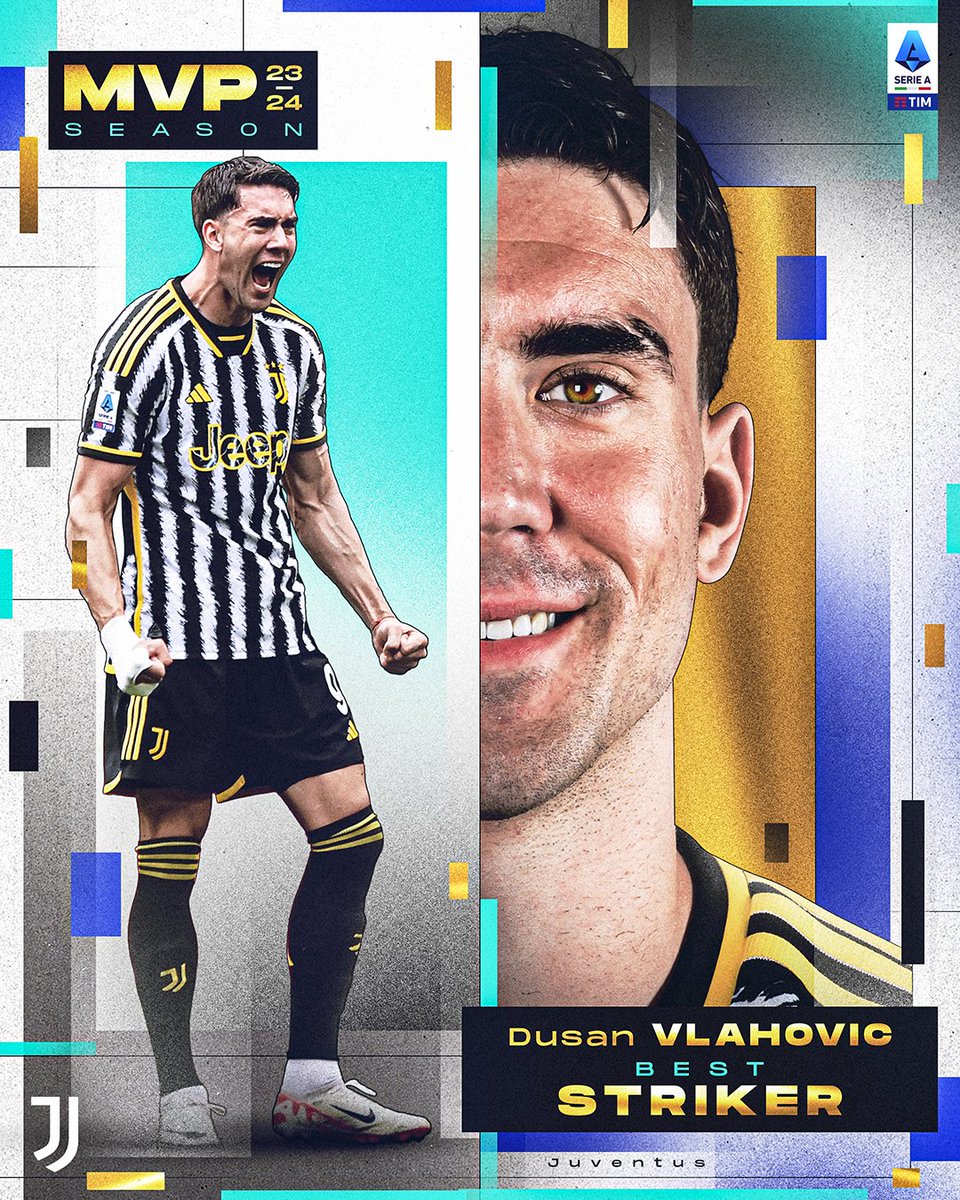 SoyCalcio_'s tweet image. 🎖️ OFICIAL | Dusan Vlahovic, de la Juventus, elegido mejor delantero de la temporada en la Serie A.