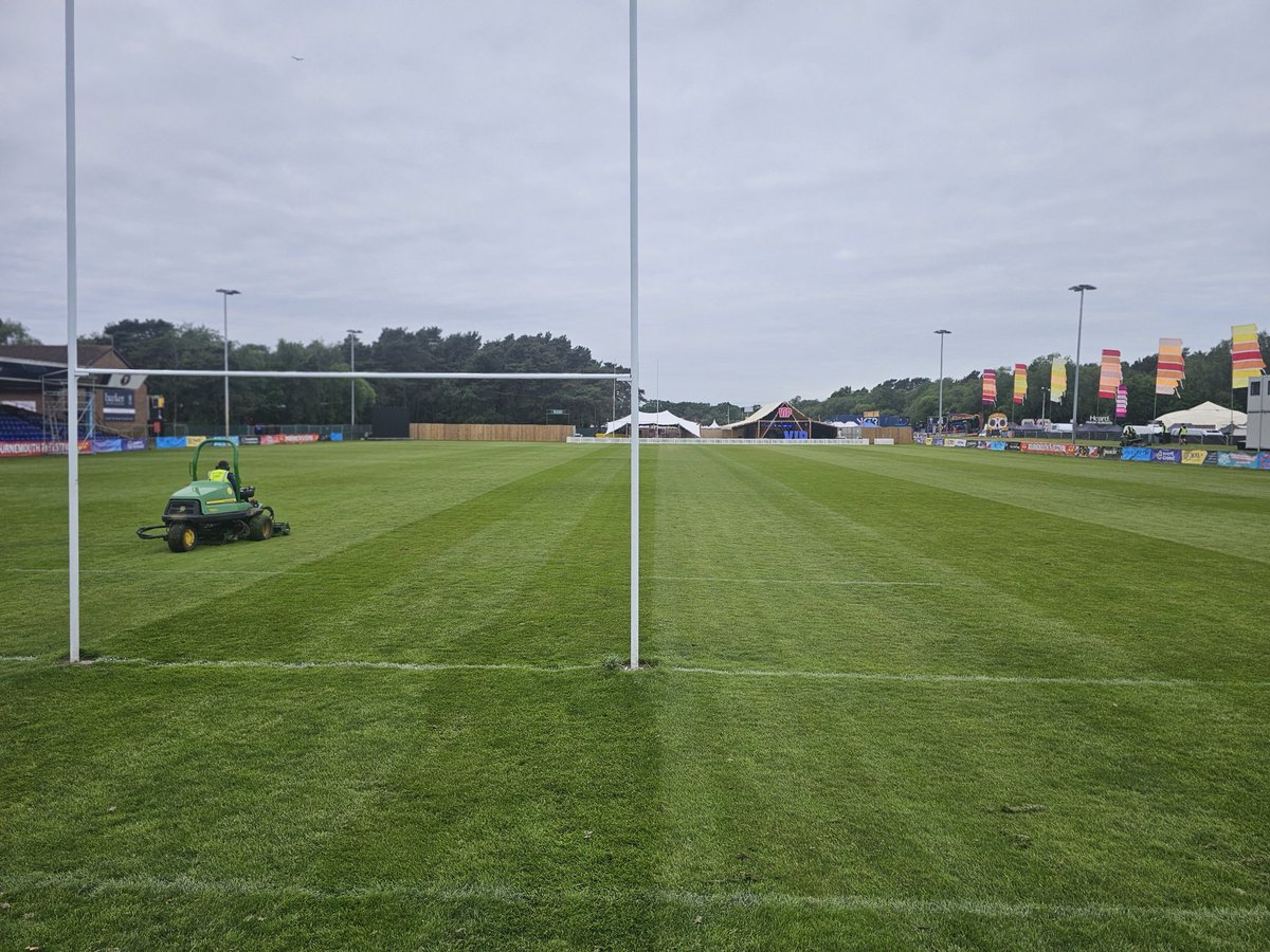 Last festival preparation completed @Bournemouth7s @ChapelGateBU time to rest before we renovate @PitchmarkGroup @ICL_Turf @HarrodSport #buproud #teamworkisdreamwork