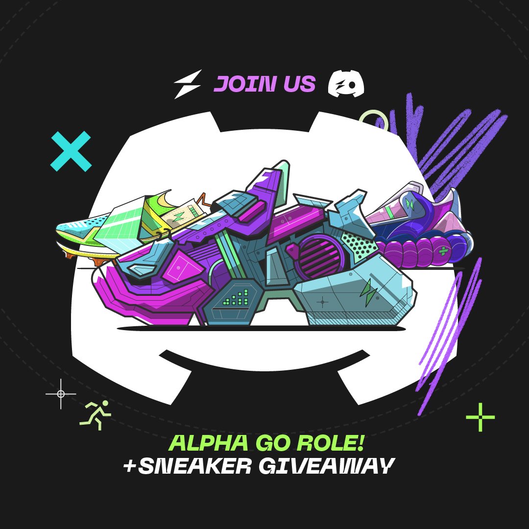 STEPN GO Sneakers GIVEAWAY on Discord! 🎁 Fancy winning the very first STEPN GO Sneakers and secure your spot in the Alpha testing? 👉 Join STEPN GO Discord now, and make sure to participate in our upcoming contests! discord.gg/stepngo And guess what… an exclusive Alpha