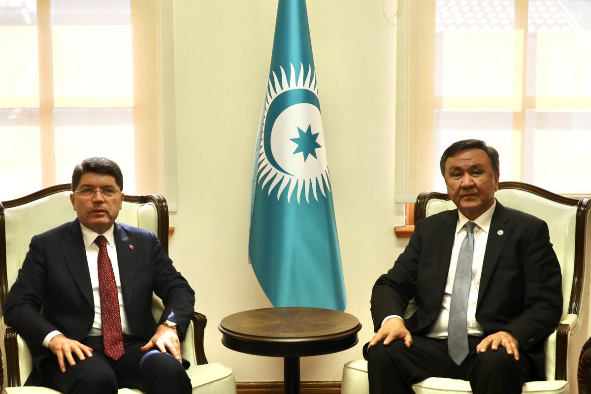 Delighted to have had a bilateral meeting with H.E. @YilmazTunc, the Minister of Justice of the Republic of Türkiye. Grateful for the insightful conversation and for the remarkable hosting of the 2nd Meeting of the Heads of the Council of Judges of the Organization of Turkic