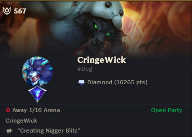 the_king_salt's tweet photo. @RiotSupport can we do something about this guy? been the same broadcast message for like... 6 months and noone does anything about it, i do not want to remove him as a friend. Just solving the racism problem. https://t.co/TVTDDpag0l