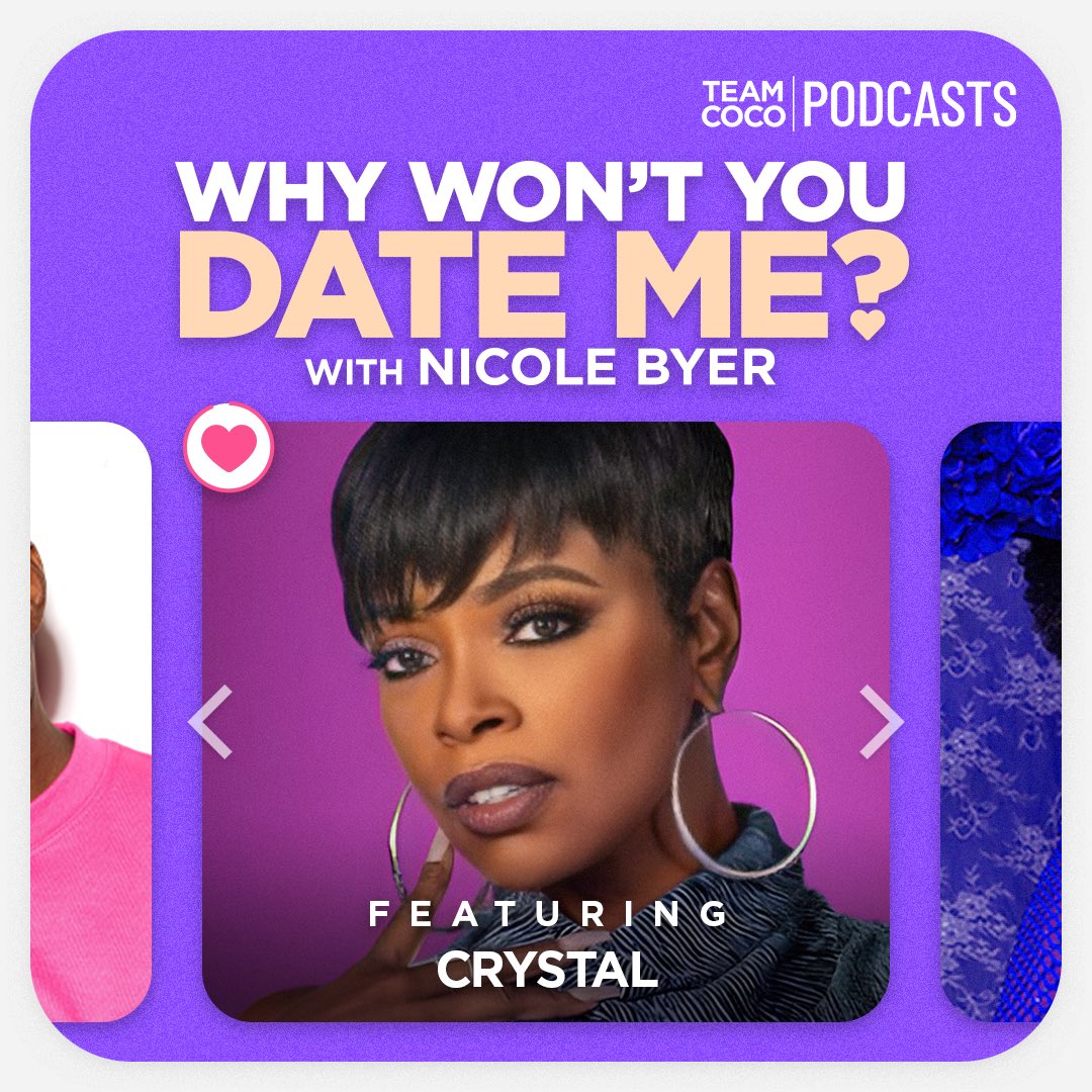 Today on #WWYDM @NicoleByer sits down with MILF Manor star Crystal Jennings to discuss how she got cast, her preference for dating younger men versus their fathers, and to answer all of Nicole's burning questions about the show. Listen: listen.teamcoco.com/crystal