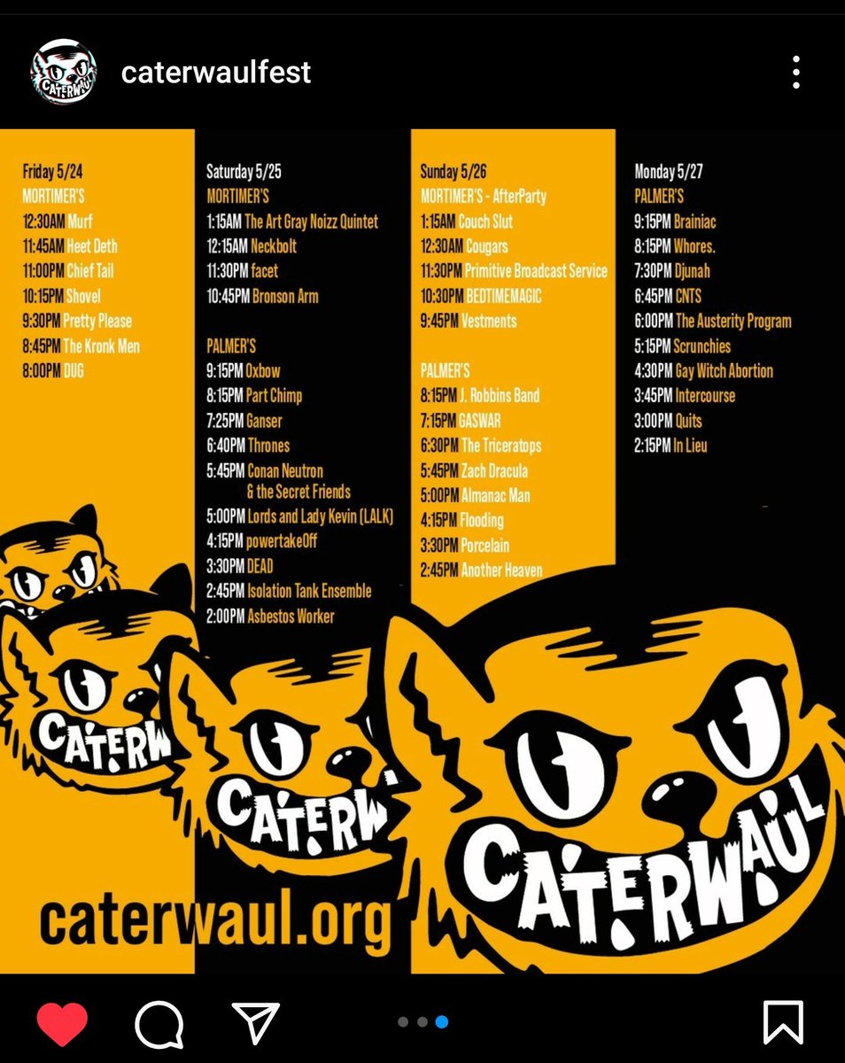 SEE YOU MONDAY! 
Opening for some of the coolest bands we know 🙏