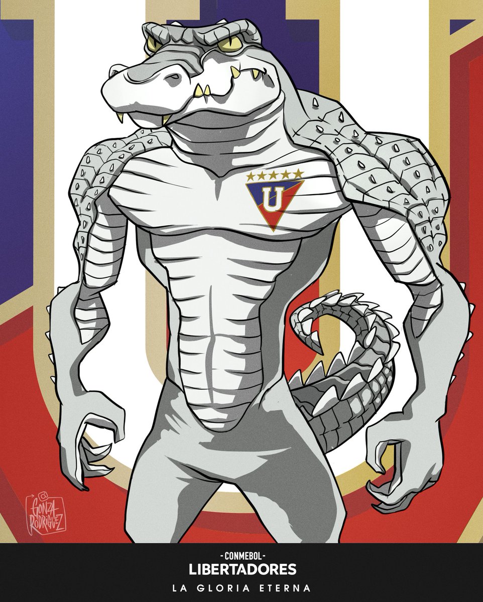 🇪🇨🐊 ¡Cocodrigo, un símbolo de @LDU_Oficial! #GloriaEterna