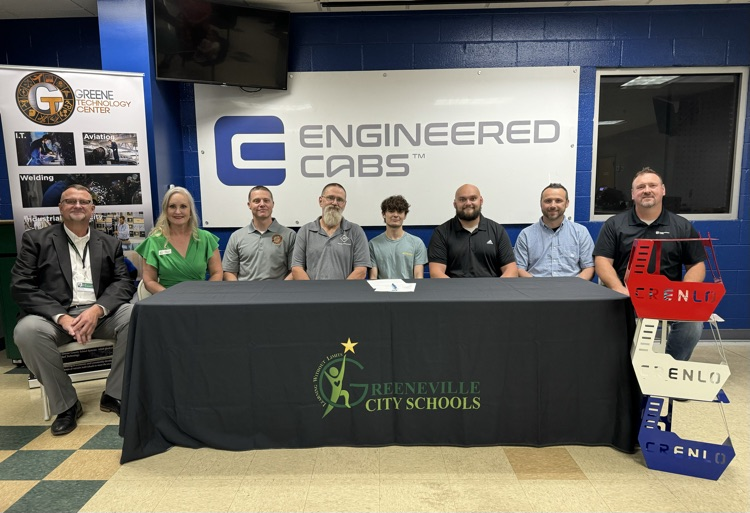 GreeneTechCtr's tweet photo. Education to Employment. Congrats to Michael Velez for his successful WBL welding internship turned full-time employment with Crenlo Engineered Cabs. Signing day success with his family, Crenlo team and GTC/GCS team. #welding #gcs #GTCworkready https://t.co/RW1WAt6D3o
