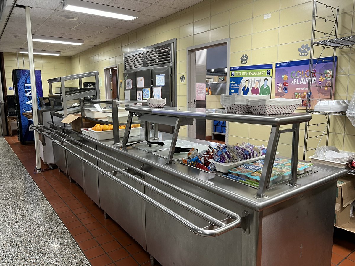CafeWrv's tweet photo. The last two meals to be served on the original serving line.  ��� After 60 years of service, the serving line will be replaced this summer. https://t.co/LvJyXdz5E0
