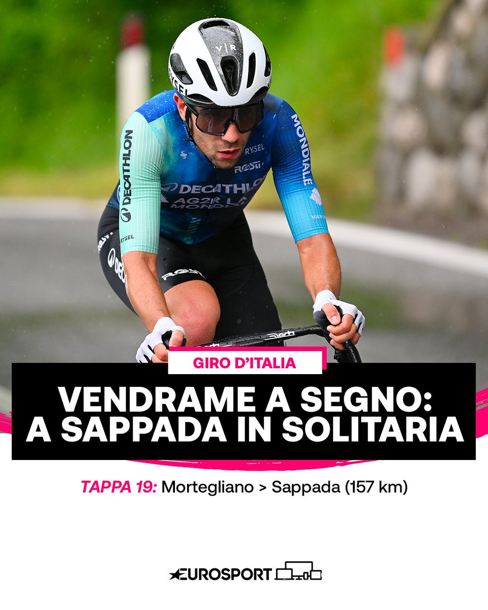 COLPACCIO DI ANDREA VENDRAME 💥 Vendrame vince in solitaria a Sappada: partito quando all’arrivo mancavano 28 km, è lui il re della 19ª tappa del Giro d’Italia 🇮🇹🏆 #EurosportCICLISMO #Ciclismo #Cycling #Giro2024 #GirodItalia #Vendrame