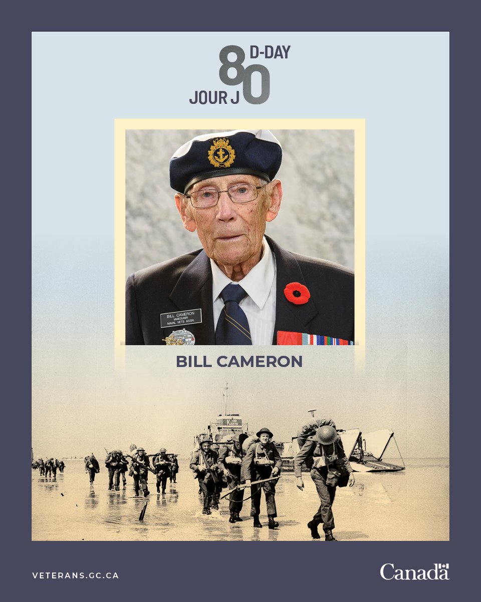 We are 13 days to D-Day. Tens of thousands of Canadians took part in the Normandy Campaign in 1944. Bill Cameron was one of them. Learn more about the road to #DDay80: ow.ly/myRb50RT9Qa #CanadaRemembers