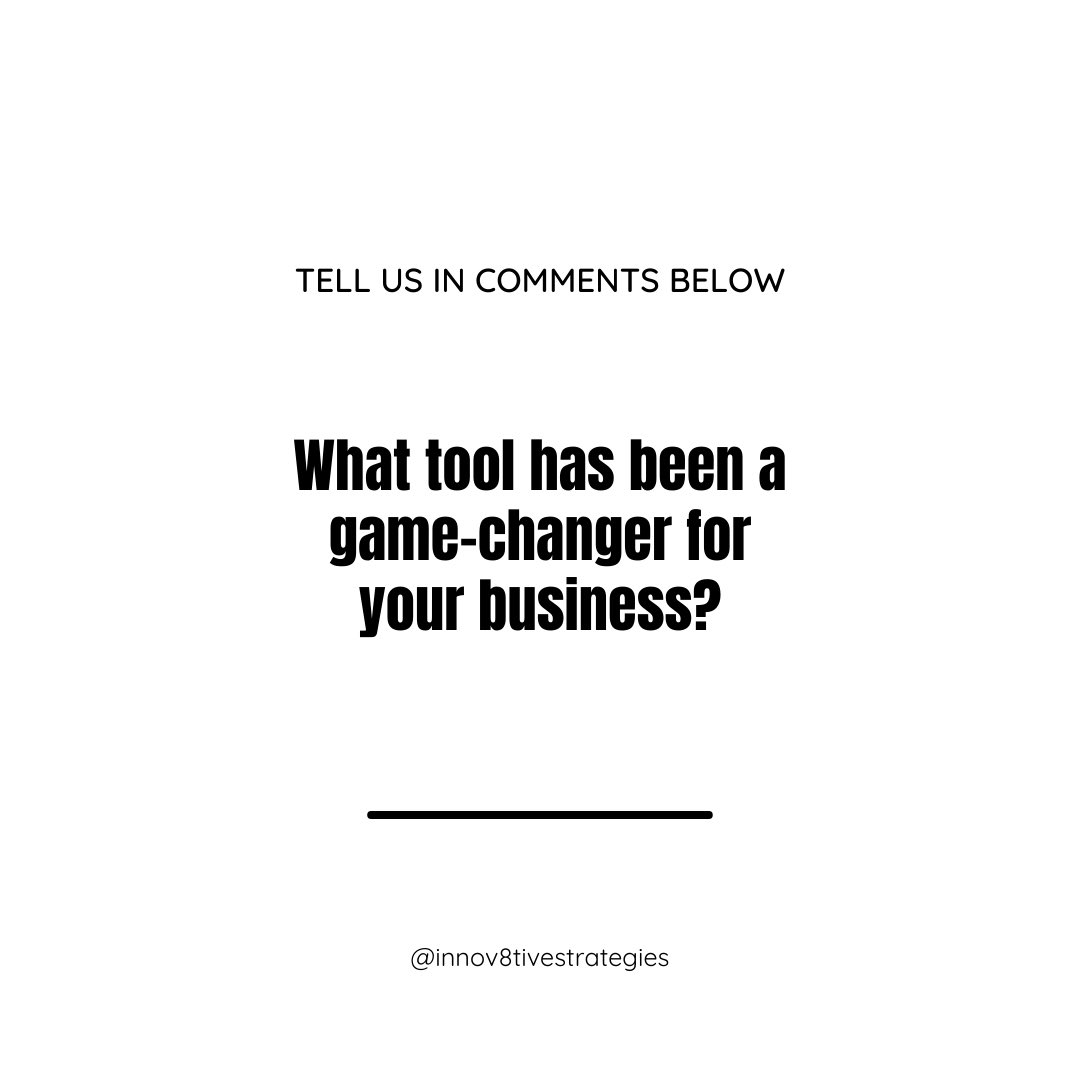 What's your business's secret weapon?
Share the TOOL that's taken your productivity/creativity/efficiency to the next level in the comments! 

We're all about learning from each other. Drop them below.👇

#BusinessTips #ProductivityHack #GameChangerTool #LetsConnect #SuccessTips
