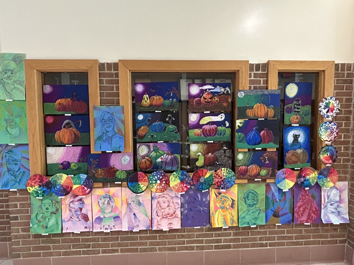 Beautiful artwork displayed at HMS! Thanks Ms. Morton!