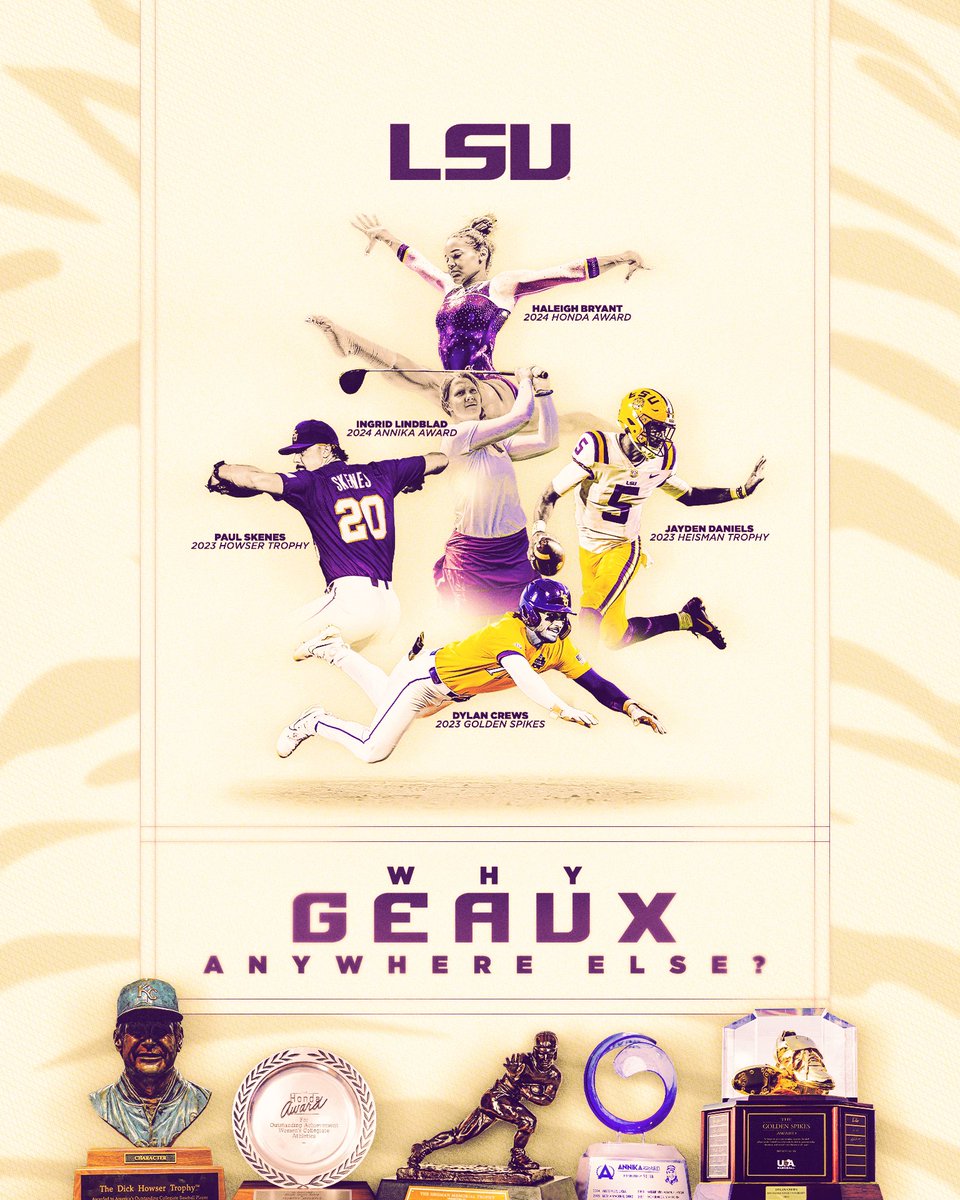 No one does it like the Tigers 🐅 5 of the highest honors — 1 calendar year