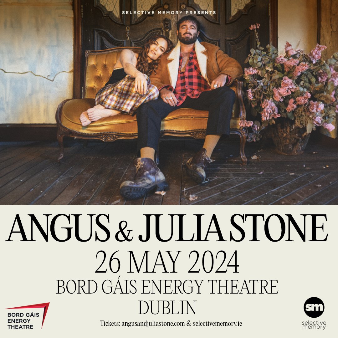 THIS SUNDAY! Angus and Julia Stone At The @BGETheatre 26th May, 2024 It’s their first Irish Show in over a decade!! 😱 This show promised all the hits like, Big Jet Plane and Grizzly Bear ❤️ Limited Tickets are available selectivememory.ie/angus-julia-st…