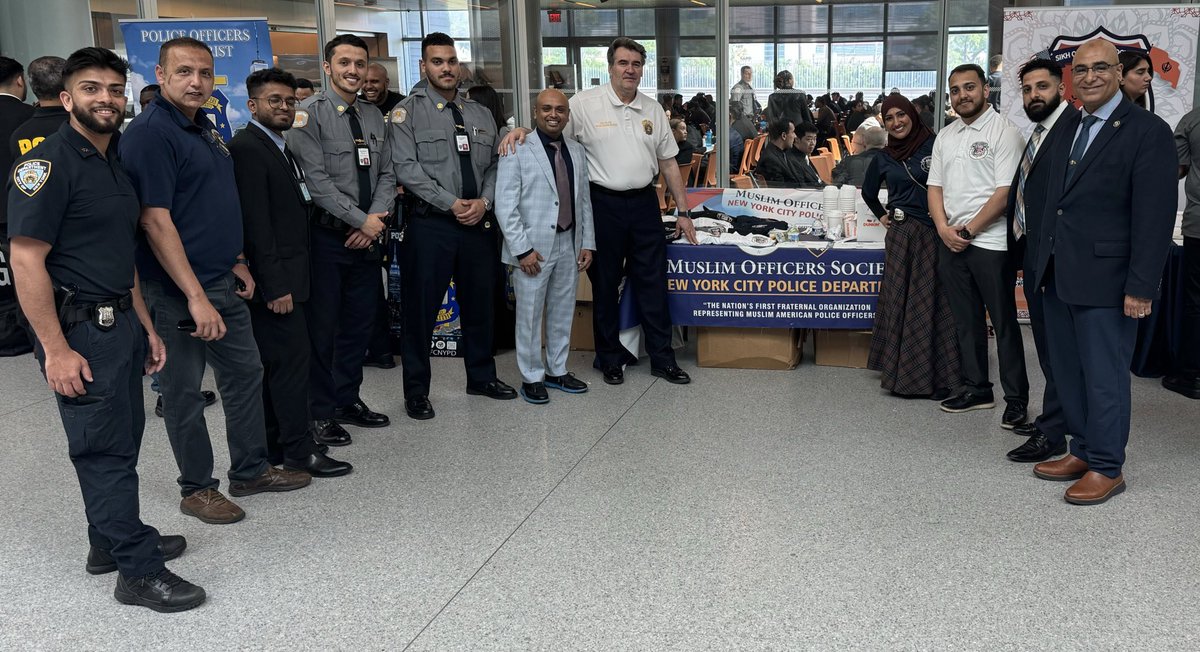 NYPDchaplains's tweet photo. Department Chaplain Imam Tahir Kukiqi was honored to join the various religious fraternal organizations @NYPDTraining. #NYPDConnecting https://t.co/frjlBKDjLW