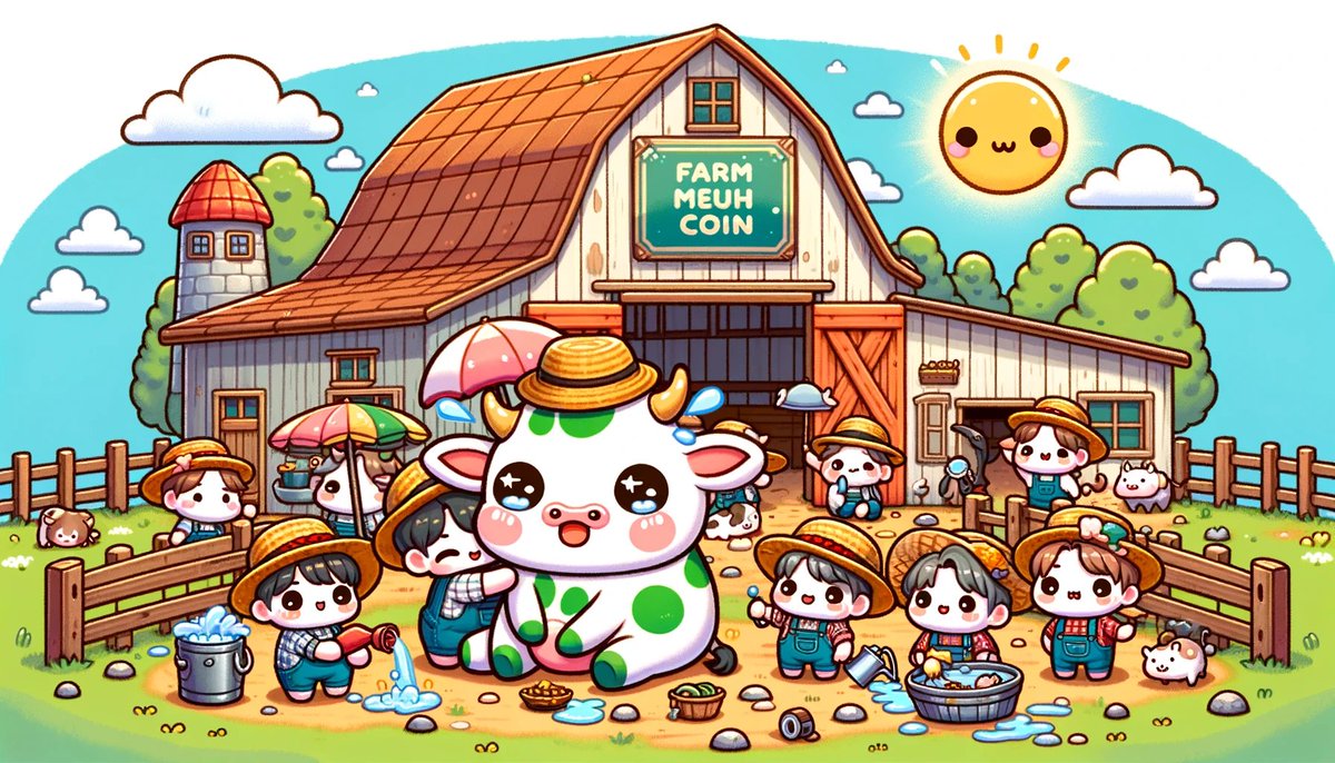 MrMM3960's tweet photo. Hello, do you dream of being like those people who take care of a beautiful green spotted cow?

Then join the meuh-vement at MEUHCOIN Farm!
➡️ @Meuhcoin 

#Swissborg #MemeSwissborg https://t.co/zXtKJgvCix