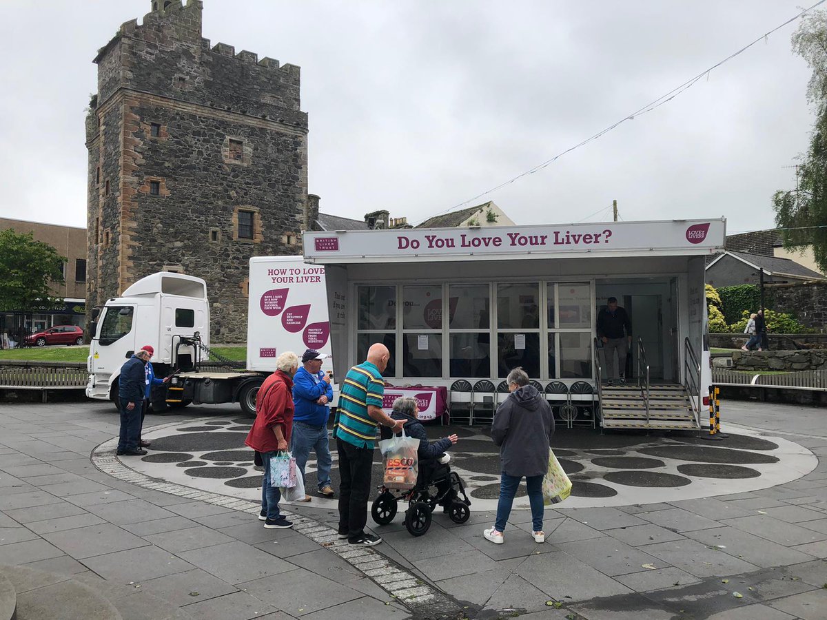 Another busy day at our #LoveYourLiver roadshow, this time in Stranraer. We gave 105 people a free liver scan in Castle Square.