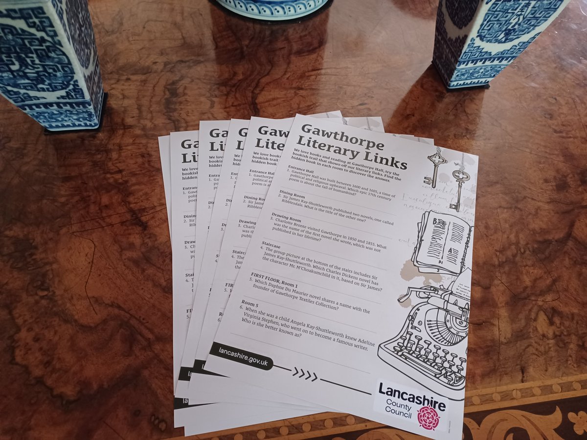 June is all about books at #GawthorpeHall. From Saturday 1 June try the literary trail round the Hall, discover links to Charlotte Bronte in The Story of a Friendship talk, and be inspired on our Creative Writing workshop. Dates and booking info here events.apps.lancashire.gov.uk/w/webpage/all-…