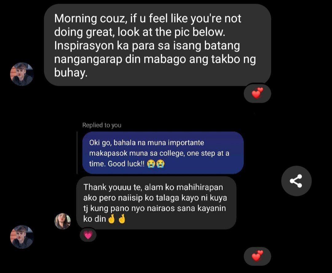 TmthyMnss's tweet photo. Badly needed 🥹

Congrats shing! I know you can make it kasi napakasipag mo mag-aral. Promise sa college lahat ng hirap, pagod, at isasakripisyo mong panaginip ay worth it. Lagi mo lang galingan, at magpa-kopya HAHAHA. https://t.co/mQjnF4KQd5