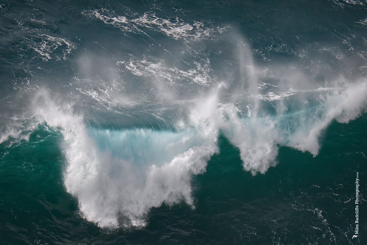 'Windblown' A massive wave breaking at the foot of the Chasms during a recent storm #isleofman #closertonature #manxnature #iomstory #manx @visitisleofman @locateiom @BiosphereIOM