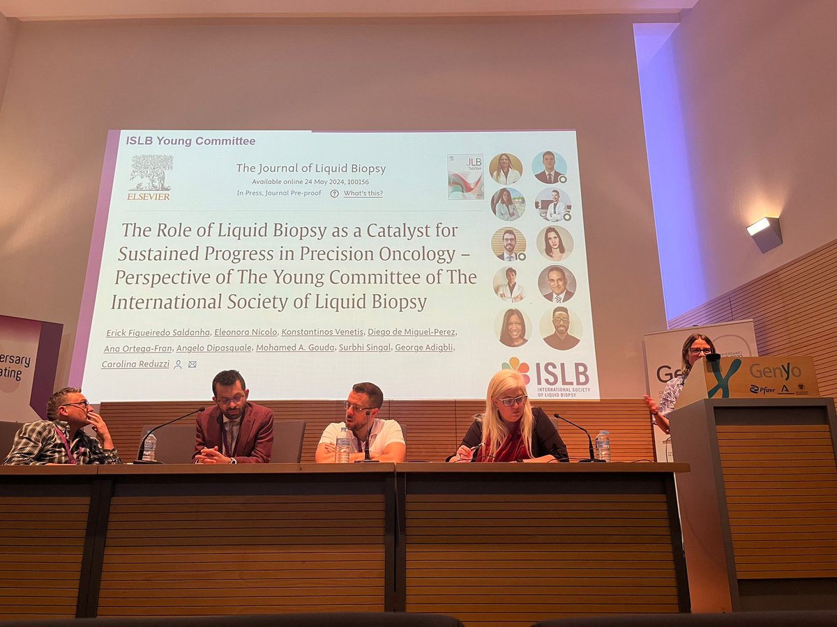 🤩🔥Delighted to share our editorial with this stellar team, talking about the role of liquid biopsy in the sustained progression of precision oncology. Also highlighted in the presentation by our committee chair @ReduzziCarol today at the @isliquidbiopsy 20th year anniversary