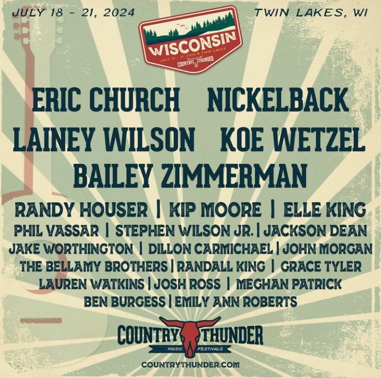 JUST ANNOUNCED! Catch Jackson Dean in Twin Lakes, WI at @countrythunder Wisconsin on Sunday, July 21st. Get your tickets now: tinyurl.com/5n78eak8