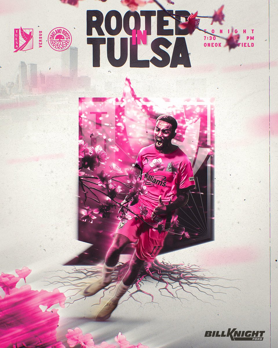 Happy Friday and Happy MATCH DAY 😝

🆚 <a href="/oaklandrootssc/">Oakland Roots</a> 
📍 ONEOK Field
🕖 7:30pm 
ESPN+ shorturl.at/aST25
📺 YurView yurview.com/fctulsa/
📺 Cox Channel 3 

#ForTulsa | #PatinaGreenCountry