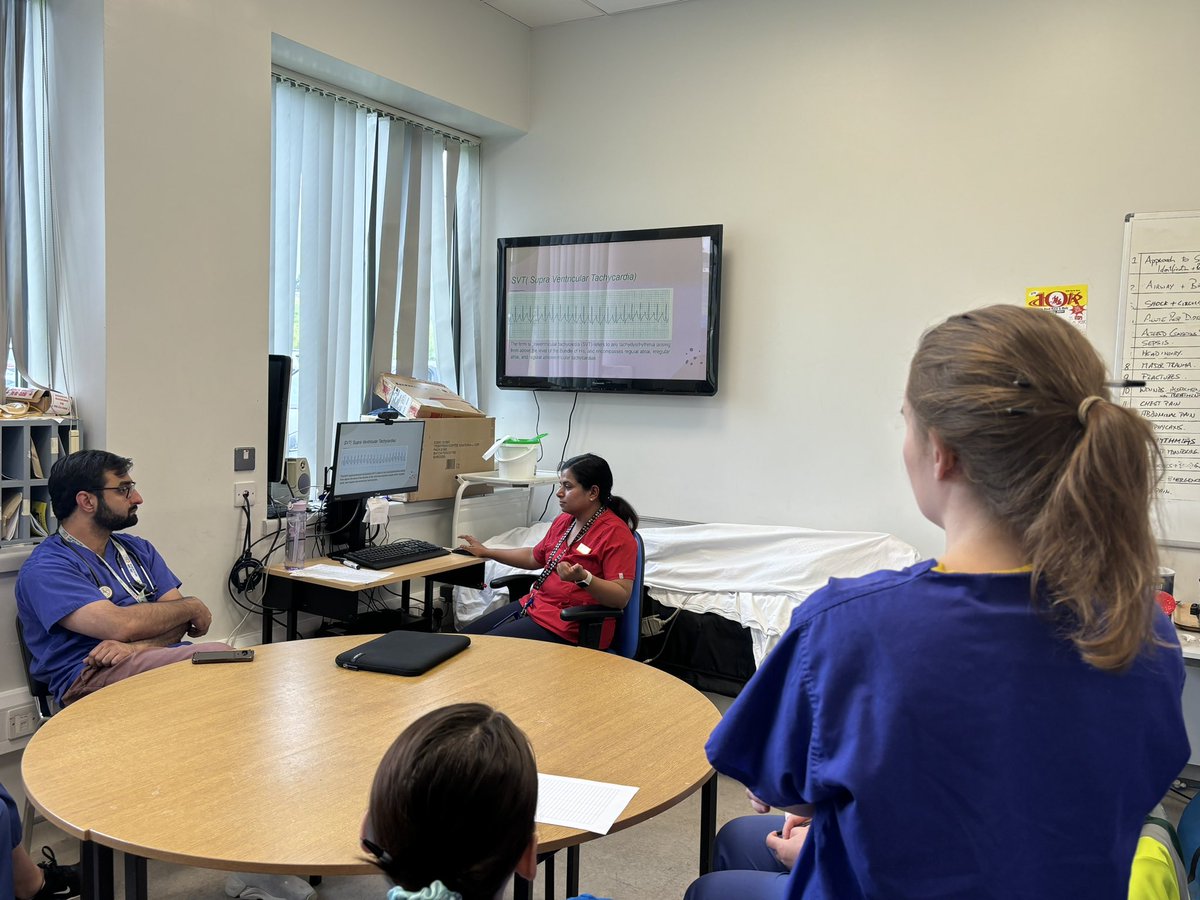 Basic ECG Teaching to multi-disciplinary staff by cardiac CNS at Letterkenny ED.