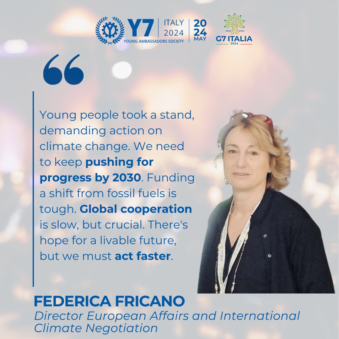 @kikafric, Director European Affairs and International Climate Negotiation, credited young people for bringing climate change to the forefront and urged for continued action!