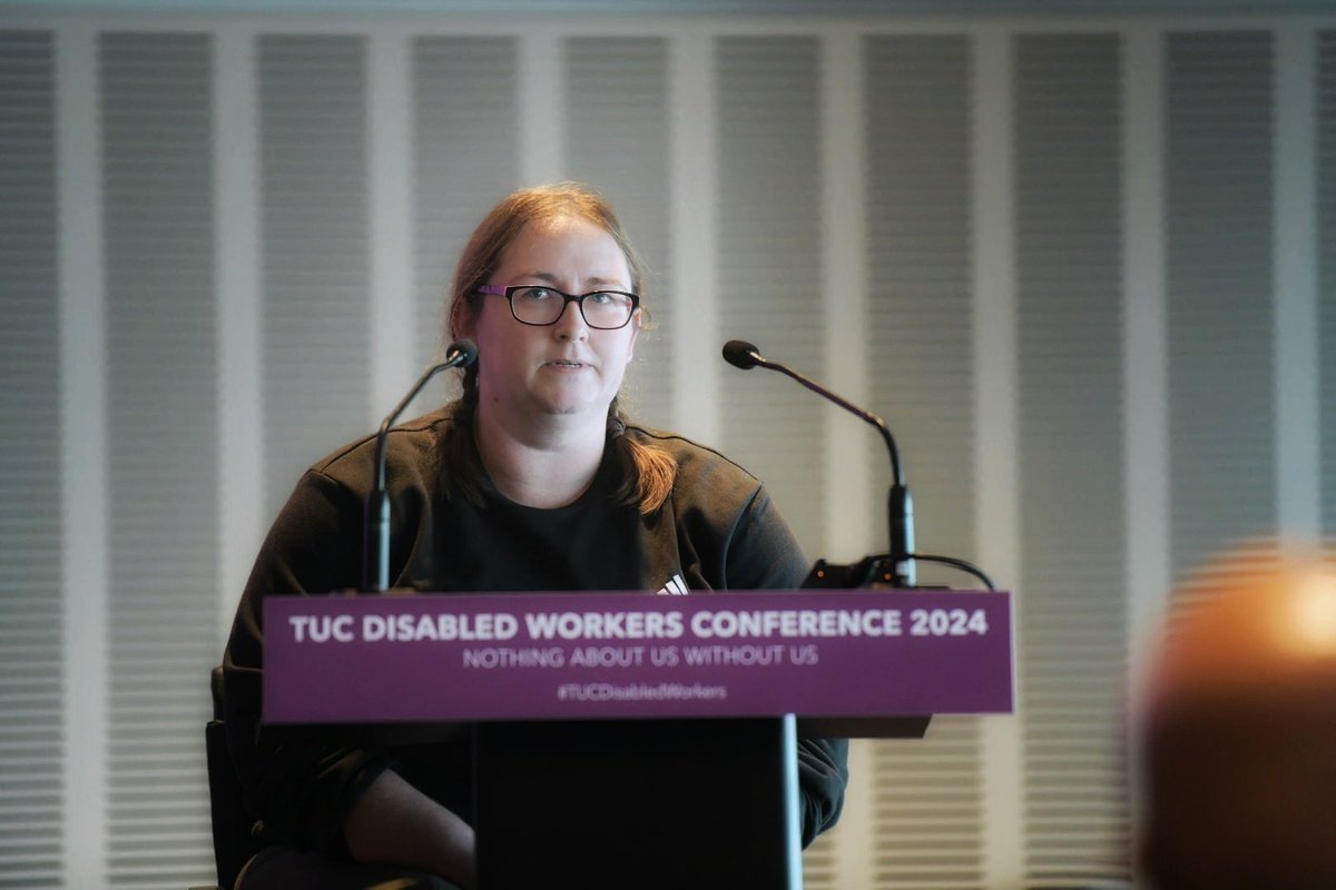 Smashing speech from #TeamNUJ member @gstevensonsport seconding @unitetheunion motion on a fair personal independence payment. #TUCDisabledWorkers @NUJofficial